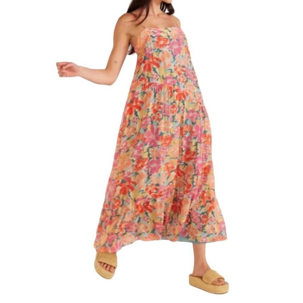 minkpink valla midi dress floral